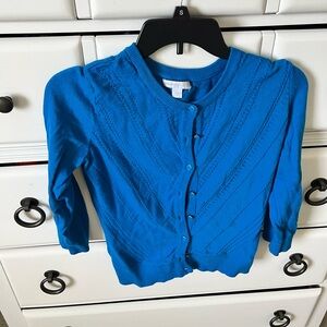Size medium blue cardigan!